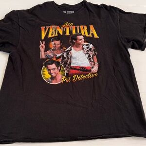 Ace Ventura Pet Detective Black Graphic Tee